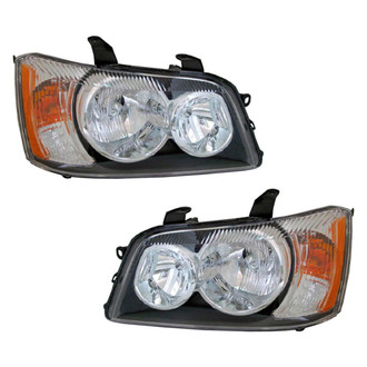 Pacific Best® - Driver and Passenger Side Replacement Headlight Set (NSF Certified)