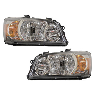 Pacific Best® - Driver and Passenger Side Replacement Headlight Set (Standard Line)
