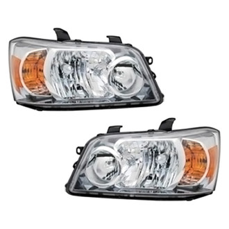 Pacific Best® - Driver and Passenger Side Replacement Headlight Set Lens and Housing (CAPA Certified)