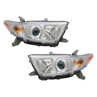 Pacific Best® - Driver and Passenger Side Replacement Headlight Set (Standard Line)