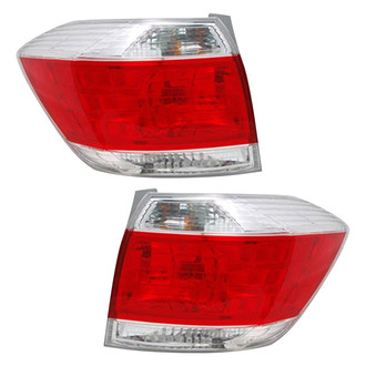 Pacific Best® - Driver and Passenger Side Replacement Tail Lights (CAPA Certified)