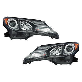 Pacific Best® - Driver and Passenger Side Replacement Headlight Set (CAPA Certified)