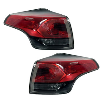 Pacific Best® - Driver and Passenger Side Outer Replacement Tail Lights (Standard Line)