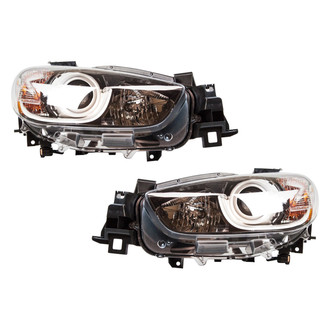 Pacific Best® - Driver and Passenger Side Replacement Headlight Set (CAPA Certified)