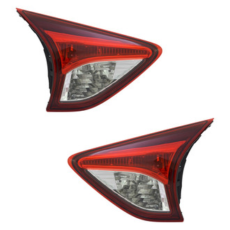 Pacific Best® - Driver and Passenger Side Inner Replacement Tail Lights (Standard Line)