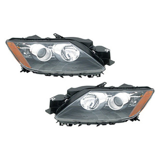 Pacific Best® - Driver and Passenger Side Replacement Headlight Set (NSF Certified)
