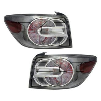 Pacific Best® - Driver and Passenger Side Replacement Tail Lights (Standard Line)