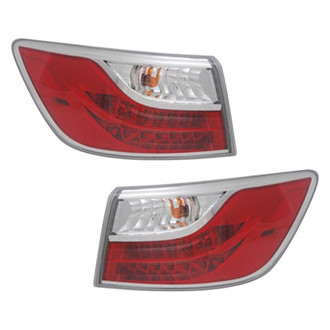 Pacific Best® - Driver and Passenger Side Outer Replacement Tail Lights (CAPA Certified)