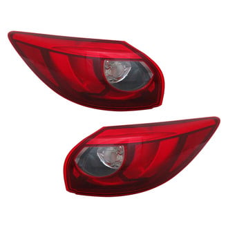 Pacific Best® - Driver and Passenger Side Outer Replacement Tail Lights (CAPA Certified)
