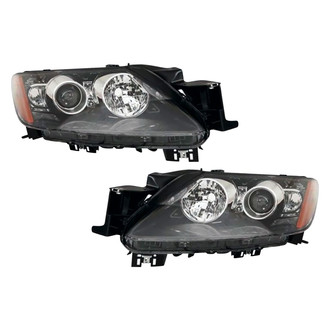 Pacific Best® - Driver and Passenger Side Replacement Headlight Set (CAPA Certified)