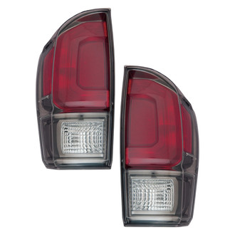 Pacific Best® - Driver and Passenger Side Replacement Tail Lights (CAPA Certified)
