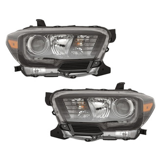 Pacific Best® - Driver and Passenger Side Replacement Headlight Set (NSF Certified)