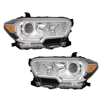 Pacific Best® - Driver and Passenger Side Replacement Headlight Set (CAPA Certified)