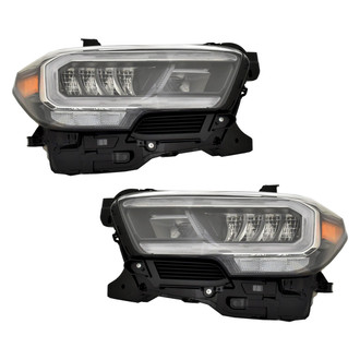 Pacific Best® - Driver and Passenger Side Replacement Headlight Set (Standard Line)