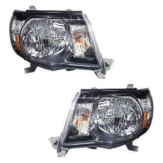 Pacific Best® - Driver and Passenger Side Replacement Headlight Set (CAPA Certified)