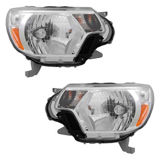 Pacific Best® - Driver and Passenger Side Replacement Headlight Set (Standard Line)