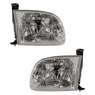 Pacific Best® - Driver and Passenger Side Replacement Headlight Set (CAPA Certified)