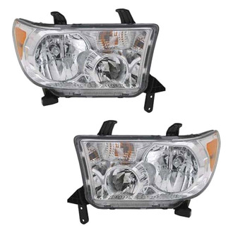 Pacific Best® - Driver and Passenger Side Replacement Headlight Set (Standard Line)