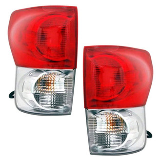 Pacific Best® - Driver and Passenger Side Replacement Tail Lights (Standard Line)