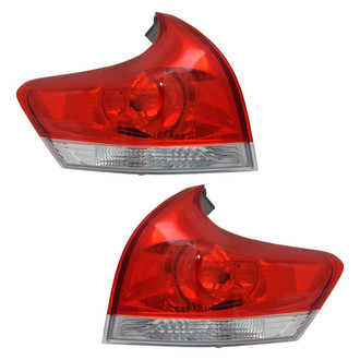 Pacific Best® - Driver and Passenger Side Outer Replacement Tail Lights (Standard Line)
