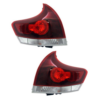 Pacific Best® - Driver and Passenger Side Outer Replacement Tail Lights (CAPA Certified)
