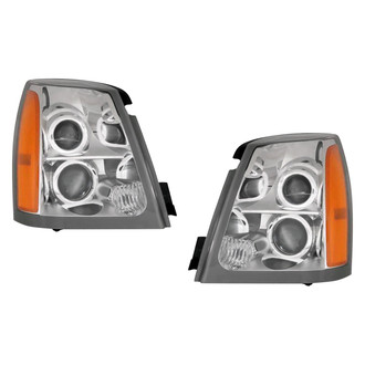 Pacific Best® - Driver and Passenger Side Replacement Headlight Set (CAPA Certified)