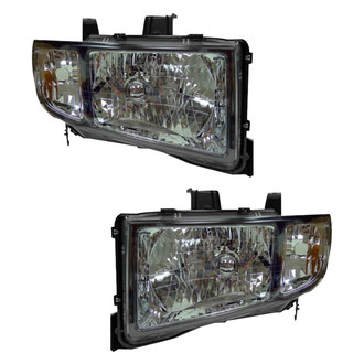Pacific Best® - Driver and Passenger Side Replacement Headlight Set Lens and Housing (NSF Certified)