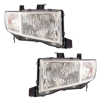 Pacific Best® - Driver and Passenger Side Replacement Headlight Set (CAPA Certified)