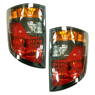 Pacific Best® - Driver and Passenger Side Replacement Tail Light Lens and Housings (CAPA Certified)