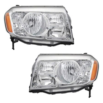 Pacific Best® - Driver and Passenger Side Replacement Headlight Set (CAPA Certified)