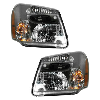 Pacific Best® - Driver and Passenger Side Replacement Headlight Set (CAPA Certified)