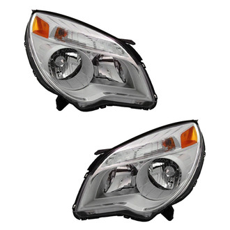 Pacific Best® - Driver and Passenger Side Replacement Headlight Set (NSF Certified)