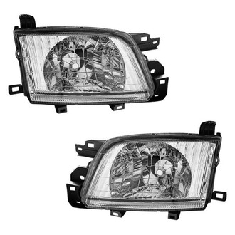 Pacific Best® - Driver and Passenger Side Replacement Headlight Set (CAPA Certified)