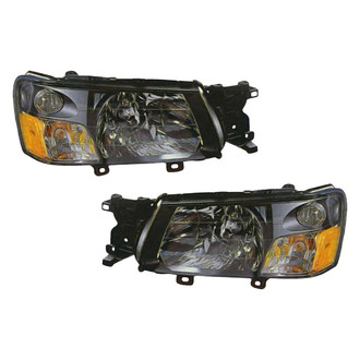 Pacific Best® - Driver and Passenger Side Replacement Headlight Set (CAPA Certified)