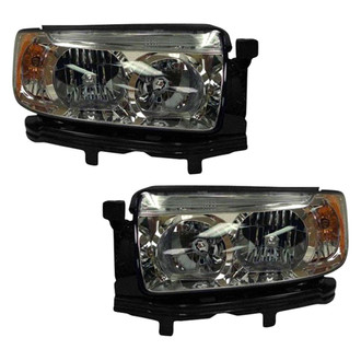 Pacific Best® - Driver and Passenger Side Replacement Headlight Set (CAPA Certified)
