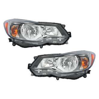 Pacific Best® - Driver and Passenger Side Replacement Headlight Set (NSF Certified)