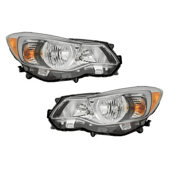 Pacific Best® - Driver and Passenger Side Replacement Headlight Set (Standard Line)