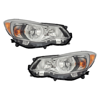 Pacific Best® - Driver and Passenger Side Replacement Headlight Set (CAPA Certified)