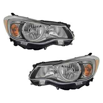 Pacific Best® - Driver and Passenger Side Replacement Headlight Set (CAPA Certified)