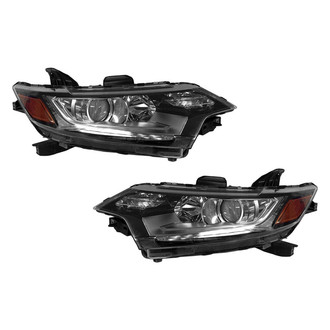 Pacific Best® - Driver and Passenger Side Replacement Headlight Set (NSF Certified)