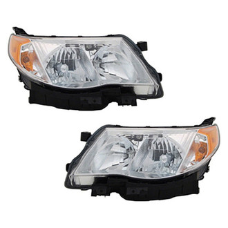 Pacific Best® - Driver and Passenger Side Replacement Headlight Set (CAPA Certified)