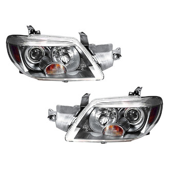 Pacific Best® - Driver and Passenger Side Replacement Headlight Set (Standard Line)
