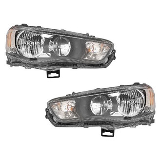 Pacific Best® - Driver and Passenger Side Replacement Headlight Set (Standard Line)