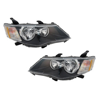 Pacific Best® - Driver and Passenger Side Replacement Headlight Set (NSF Certified)