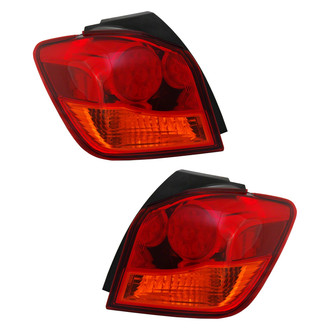 Pacific Best® - Driver and Passenger Side Outer Replacement Tail Lights (CAPA Certified)