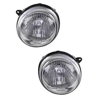 Pacific Best® - Driver and Passenger Side Replacement Headlight Set (Standard Line)