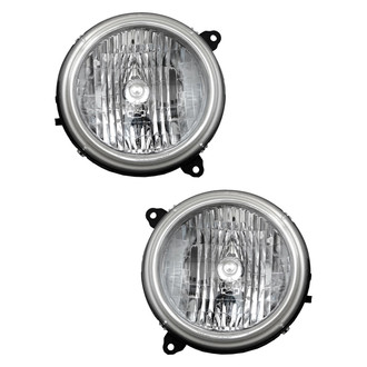 Pacific Best® - Driver and Passenger Side Replacement Headlight Set (Standard Line)