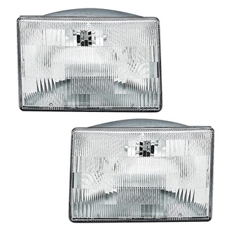 Pacific Best® - Driver and Passenger Side Replacement Headlight Set (Standard Line)