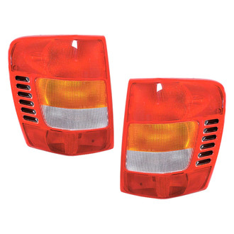 Pacific Best® - Driver and Passenger Side Replacement Tail Light Lens and Housings (CAPA Certified)