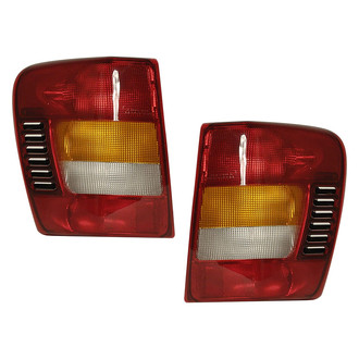 Pacific Best® - Driver and Passenger Side Replacement Tail Light Lens and Housings (Standard Line)